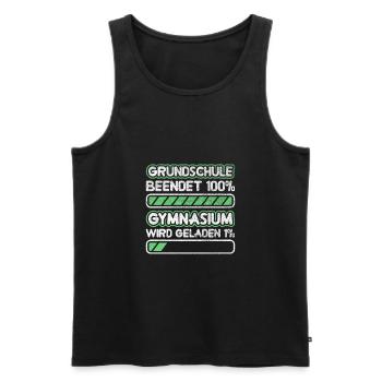 Grundschule Abschluss 5 Klasse Gymnasium - Männer Premium Bio Tank Top - Schwarz - Vorne - Michal (187cm)
