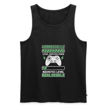Grundschule Abschluss 5 Klasse Realschule - Männer Premium Bio Tank Top - Schwarz - Vorne - Michal (187cm)