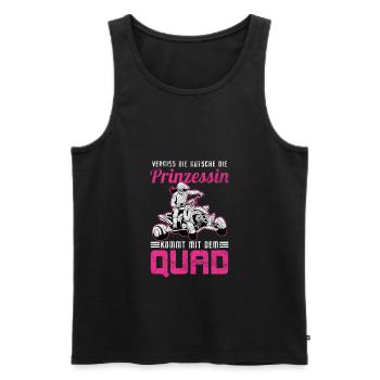 Quadfahrerin Quad Bikerin ATV Quad Quadtour Hobby - Männer Premium Bio Tank Top - Schwarz - Vorne - Michal (187cm)