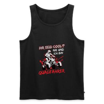Quadfahrer Quad Biker ATV Quad Quadtour Hobby - Männer Premium Bio Tank Top - Schwarz - Vorne - Michal (187cm)