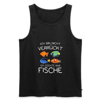 Aquarium Fische Fischhalter Fischzüchter - Männer Premium Bio Tank Top - Schwarz - Vorne - AI Model Male 178 light (178cm)