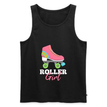 Rollerblade Athletes Roller Skating Roller Skates - Men's Premium Organic Tank Top - black - Front - Michal (187cm)