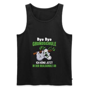 Grundschulabschluss Realschule Einschulung 5Klasse - Männer Premium Bio Tank Top - Schwarz - Vorne - Michal (187cm)