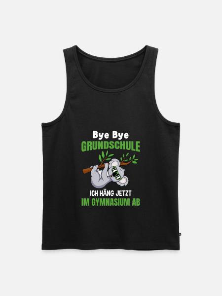 Grundschulabschluss Gymnasium Einschulung 5 Klasse - Männer Premium Bio Tank Top - Schwarz