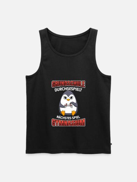 Grundschulabschluss Gymnasium Einschulung 5 Klasse - Männer Premium Bio Tank Top - Schwarz