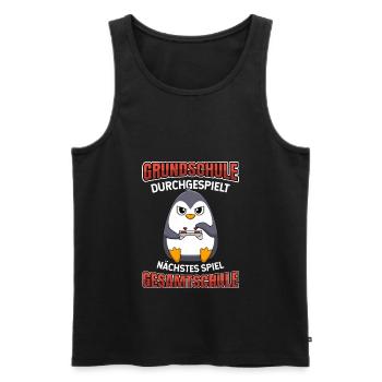Grundschulabschluss Gesamtschule 5 Klasse - Männer Premium Bio Tank Top - Schwarz - Vorne - AI Model Male 178 light (178cm)