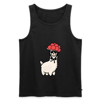 Black Forest Alpaka Tradition Bollenhut Freiburg - Men's Premium Organic Tank Top - black - Front - AI Model Male 178 light (178cm)