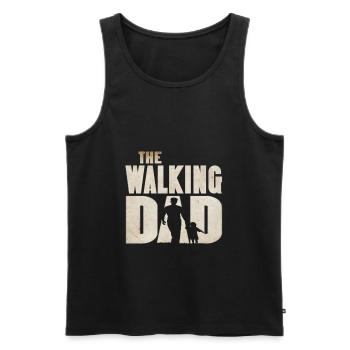 La marche papa papa de la progéniture Fête des Pères Drôle - Débardeur bio Premium Homme - noir - Devant - Michal (187cm)