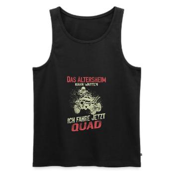 ATV Quad Opa 4x4 Quadfahrer Quadbike - Männer Premium Bio Tank Top - Schwarz - Vorne - AI Model Male 178 light (178cm)