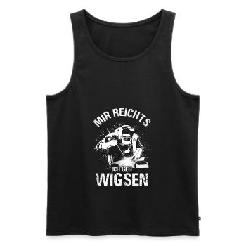 Mir reichts ich geh Wigsen Wig Schweißer schweißen - Männer Premium Bio Tank Top - Schwarz - Vorne - Michal (187cm)