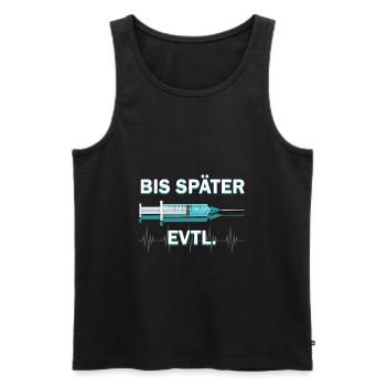 Anästhesie Narkose Arzt Ich muss gehen Anästhesist - Männer Premium Bio Tank Top - Schwarz - Vorne - AI Model Male 178 light (178cm)