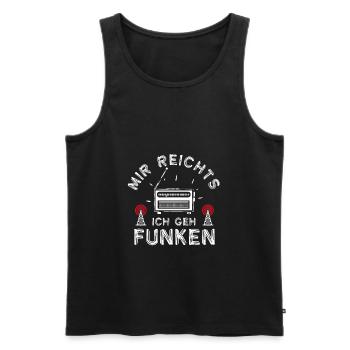 Amateurfunken Hobby Funker Ham radio Funkgerät - Männer Premium Bio Tank Top - Schwarz - Vorne - Michal (187cm)