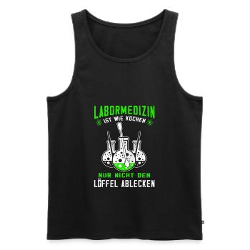 MTLA Labormedizin Laborant Labor Chemielaborant - Männer Premium Bio Tank Top - Schwarz - Vorne - AI Model Male 178 light (178cm)