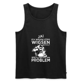 Wigser Wig Schweißen Schweißfachmann - Männer Premium Bio Tank Top - Schwarz - Vorne - Michal (187cm)