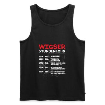 Wigser Wig Schweißen Schweißfachmann - Männer Premium Bio Tank Top - Schwarz - Vorne - Michal (187cm)
