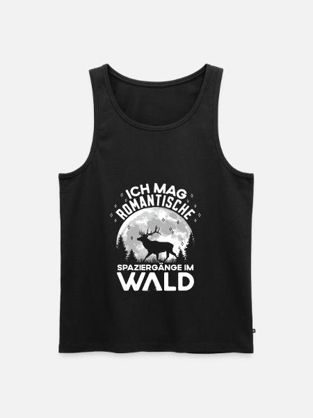 Jäger Jagd jagen Rotwild - Männer Premium Bio Tank Top - Schwarz