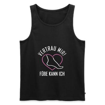 Gut zu Fuß Podologin Nageldesignerin Podologie - Männer Premium Bio Tank Top - Schwarz - Vorne - Michal (187cm)