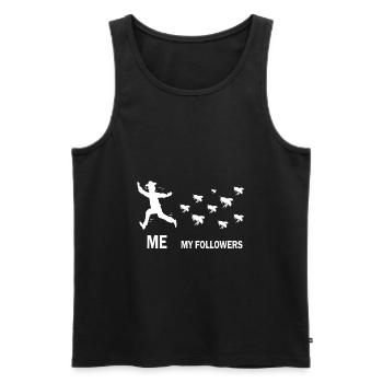 Beekeeper Saying Beekeeper Honey Bees - Men's Premium Organic Tank Top - black - Front - AI Model Male 178 light (178cm)