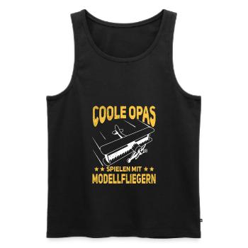 Modellfliegen RC Flugzeug Modellflug - Männer Premium Bio Tank Top - Schwarz - Vorne - Michal (187cm)