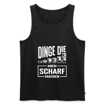 Fotograf Fotografie fotografieren - Männer Premium Bio Tank Top - Schwarz - Vorne - AI Model Male 178 light (178cm)