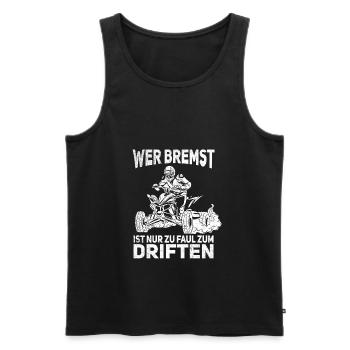 ATV Quad Bike 4x4 Quadfahrer Quadbike - Männer Premium Bio Tank Top - Schwarz - Vorne - AI Model Male 178 light (178cm)