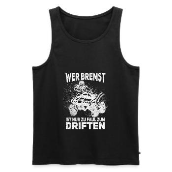 ATV Quad Bike 4x4 Quadfahrer Quadbike - Männer Premium Bio Tank Top - Schwarz - Vorne - AI Model Male 178 light (178cm)