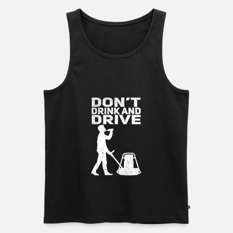 Budowa dróg Budowniczy dróg - Ekologiczny tank top męski Premium - czarny