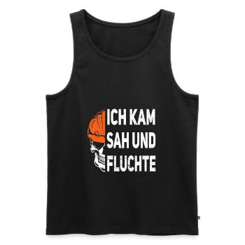 Vorarbeiter Tiefbau Straßenbau - Männer Premium Bio Tank Top - Schwarz - Vorne - AI Model Male 178 light (178cm)