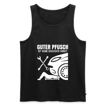 Guter Pfusch KFZ Mechaniker Mechatroniker - Männer Premium Bio Tank Top - Schwarz - Vorne - AI Model Male 178 light (178cm)