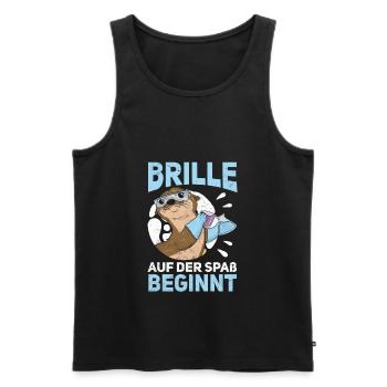 Chemielaborant Chemiker Chemielabor - Männer Premium Bio Tank Top - Schwarz - Vorne - Michal (187cm)