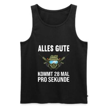 Paintball Gotcha Paintballspieler - Männer Premium Bio Tank Top - Schwarz - Vorne - Michal (187cm)