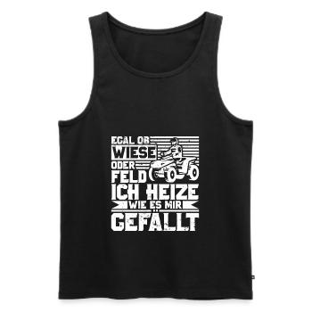 ATV Quad Bike 4x4 Quadfahrer Quadbike - Männer Premium Bio Tank Top - Schwarz - Vorne - AI Model Male 178 light (178cm)