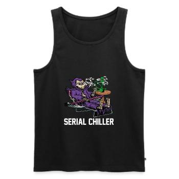 Funny shisha saying hookah - Men's Premium Organic Tank Top - black - Front - Michal (187cm)
