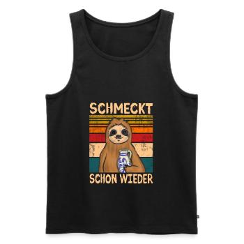 Hessen Frankfurt Apfelwein - Männer Premium Bio Tank Top - Schwarz - Vorne - Michal (187cm)