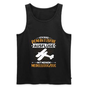 Modellfliegen RC Flugzeug Modellflug - Männer Premium Bio Tank Top - Schwarz - Vorne - Michal (187cm)