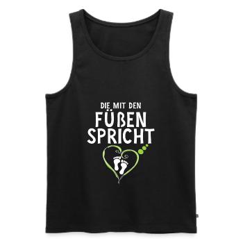 Podologin Nageldesignerin Podologie - Männer Premium Bio Tank Top - Schwarz - Vorne - Michal (187cm)