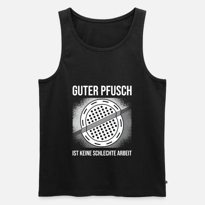 Straßenbauer Straßenbau - Männer Premium Bio Tank Top - Schwarz