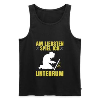 Wigser erkenne ich sofort Wig Schweißen Schweißer - Männer Premium Bio Tank Top - Schwarz - Vorne - Michal (187cm)