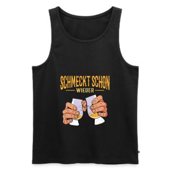 Whiskypedia Whiskey Single Malt - Männer Premium Bio Tank Top - Schwarz - Vorne - AI Model Male 178 light (178cm)