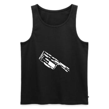 Butcher Heart Butcher Butcher Butcher’s Shop Fleischer - Débardeur bio Premium Homme - noir - Devant - Michal (187cm)
