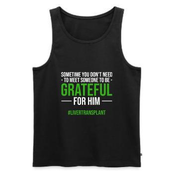 Organspender - Männer Premium Bio Tank Top - Schwarz - Vorne - Michal (187cm)