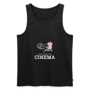 Cinéma - Débardeur bio Premium Homme - noir - Devant - Michal (187cm)