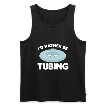 Wildwasser Rafting | Paddeln Schlauchboot Geschenk - Männer Premium Bio Tank Top - Schwarz - Vorne - Michal (187cm)