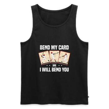 Sammelkarten | Kartenspiele Karte Sammler Geschenk - Männer Premium Bio Tank Top - Schwarz - Vorne - Michal (187cm)