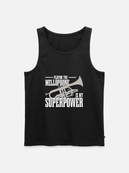 Mellophon - Männer Premium Bio Tank Top - Schwarz