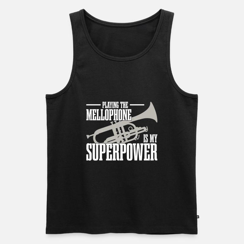 Mellophon - Männer Premium Bio Tank Top - Schwarz