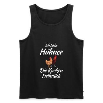 Hühner Landwirtschaft Huhn - Männer Premium Bio Tank Top - Schwarz - Vorne - Michal (187cm)