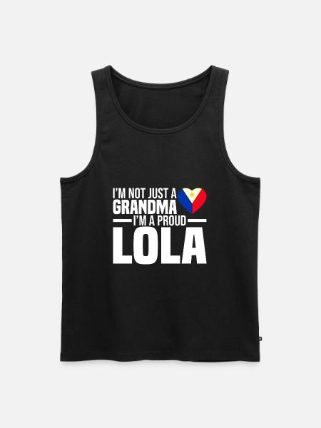 Filipina - Männer Premium Bio Tank Top - Schwarz