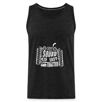 traktor pulling - Männer Premium Bio Tank Top - Anthrazit - Vorne - Alexander (188cm)