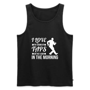 Stepptanz | Stepptänzer Tanzen Tanz Geschenkideen - Männer Premium Bio Tank Top - Schwarz - Vorne - Michal (187cm)